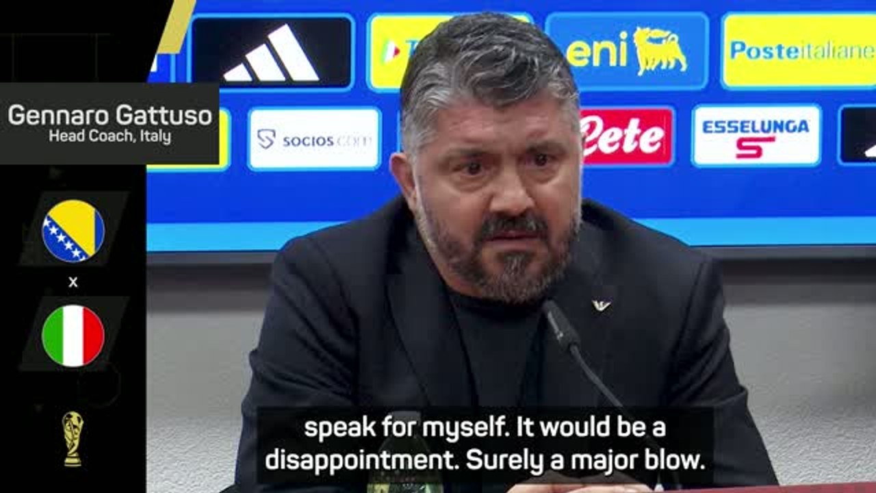 Italy missing out on the World Cup would be a 'major blow' - Gattuso