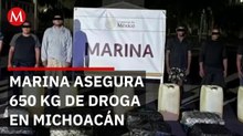 Marina asegura 650 kilos de cocaína frente a Lázaro Cárdenas, Michoacán