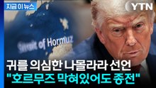 호르무즈 막힌 채로 끝?...세계 경악할 트럼프 언급 [지금이뉴스]  / YTN