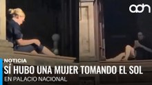 ¡Si era real! Mujer en balcón de Palacio Nacional no fue generada por IA