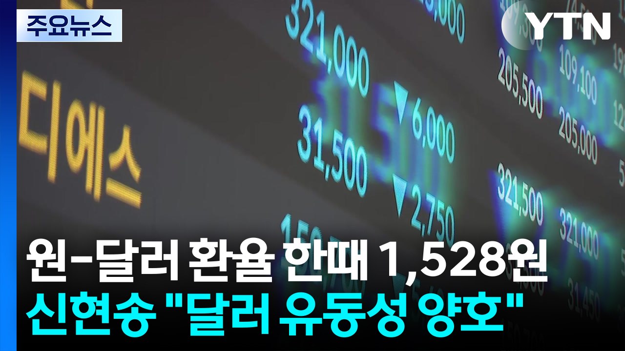 원-달러 환율 한때 1,528원...신현송 "달러 유동성 양호" / YTN