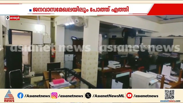 മറയൂർ ടൗണിൽ കാട്ടുപോത്ത് വിരണ്ടോടി, വരുതിയിലാക്കാൻ ശ്രമം തുടരുന്നു