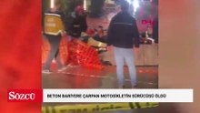 Beton bariyere çarpan motosikletin sürücüsü öldü