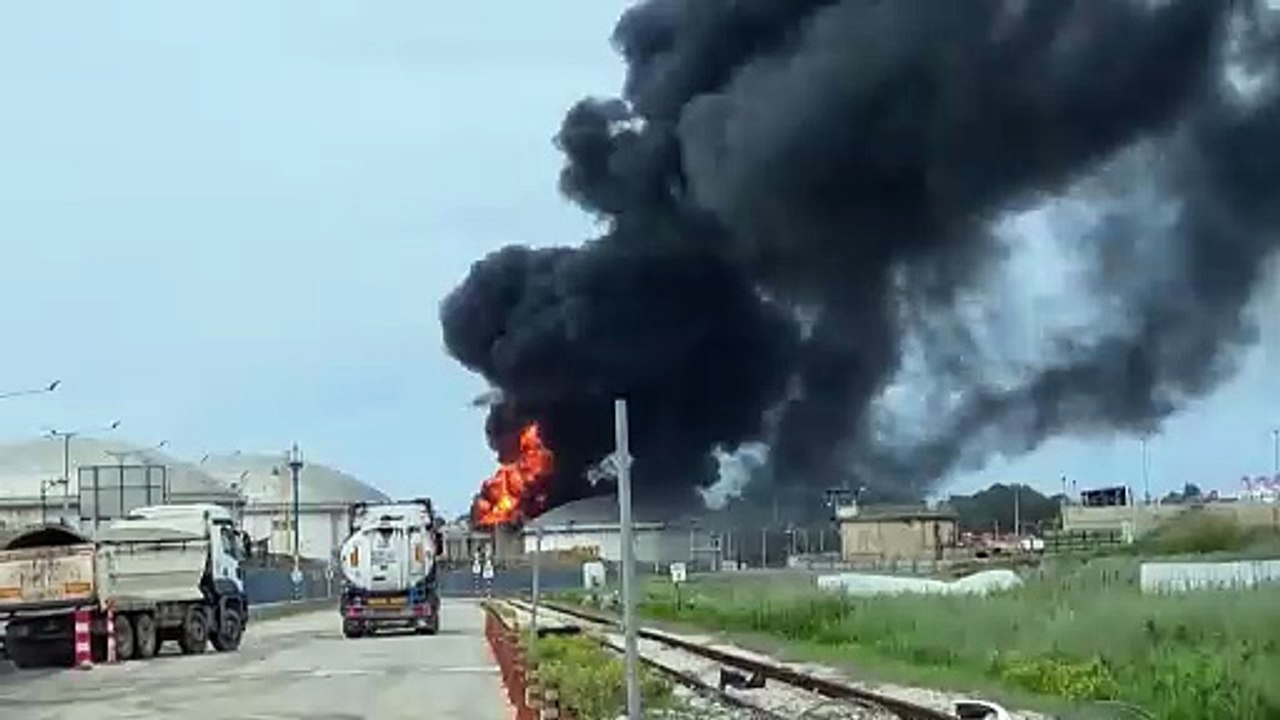 Fire at Israel’s Haifa refinery after missile attack