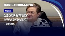 DFA chief sets talk with Iranian envoy — Castro