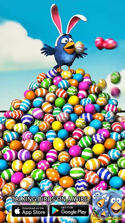 Bird turns into an Easter Egg MACHINE GUN! 😂🥚 Talking Birds On A Wire Game