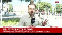 Tel Aviv’de füze alarmı verildi!