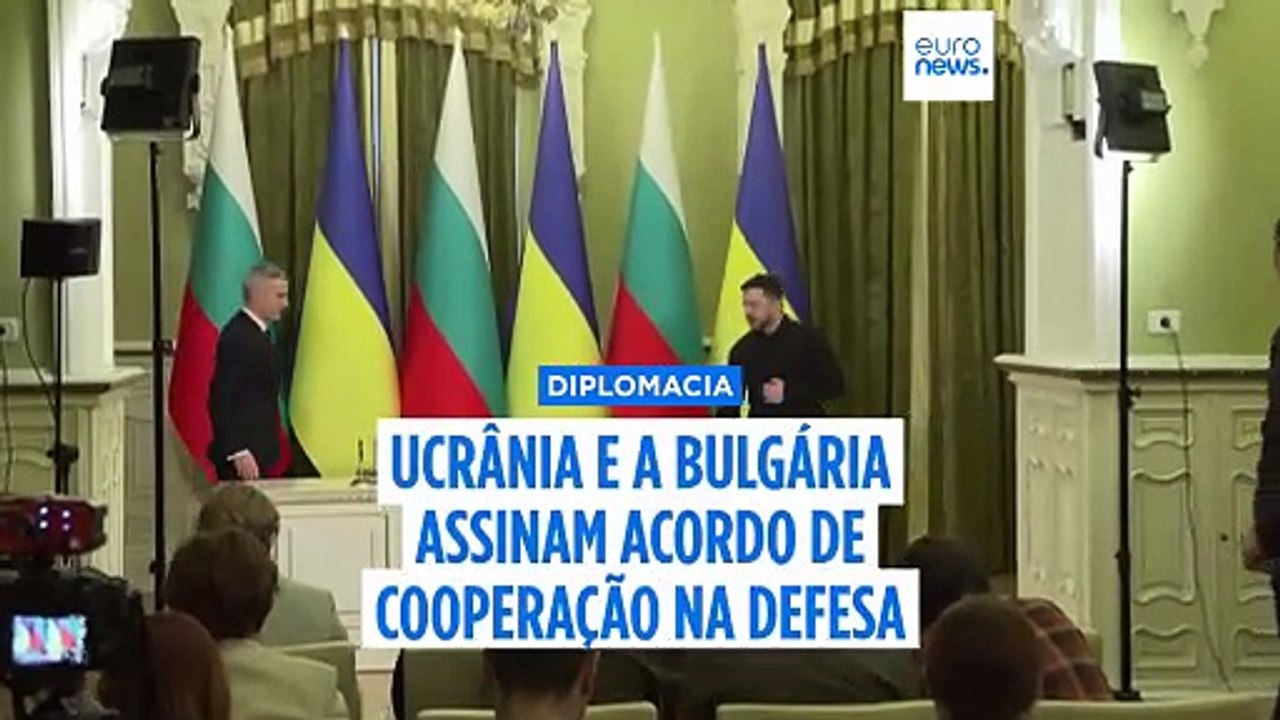 Ucrânia assina acordo de defesa de dez anos com a Bulgária, país produtor de armas