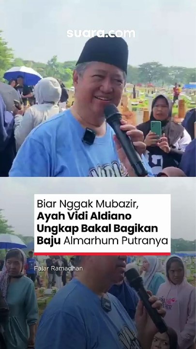 Biar Nggak Mubazir, Ayah Vidi Aldiano Ungkap Bakal Bagikan Baju Almarhum Putranya