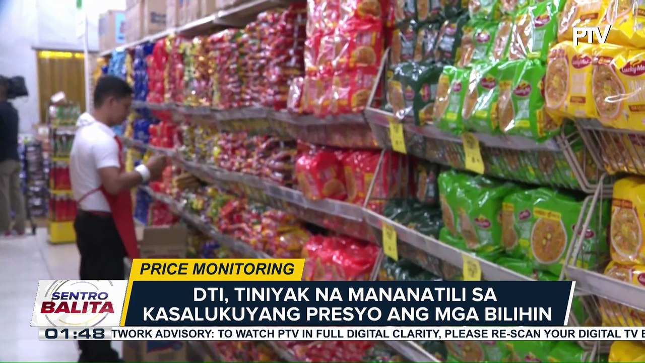 DTI, nagsagawa ng special monitoring sa ilang pangunahing bilihin sa Taguig City | ulat ni Elijah Canlas