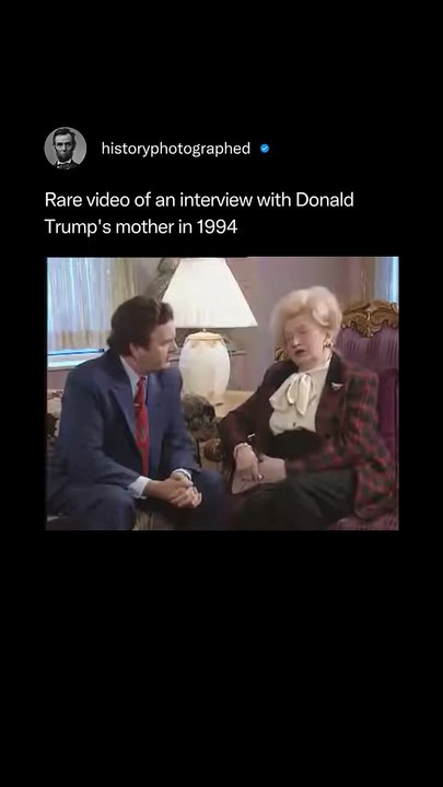 عودة فيديو قديم لوالدة دونالد ترامب تُشعل تفاعلاً واسعاً بسبب الشبه اللافت