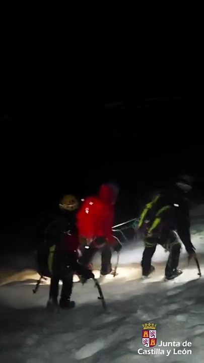 Rescate montañeros en Palencia