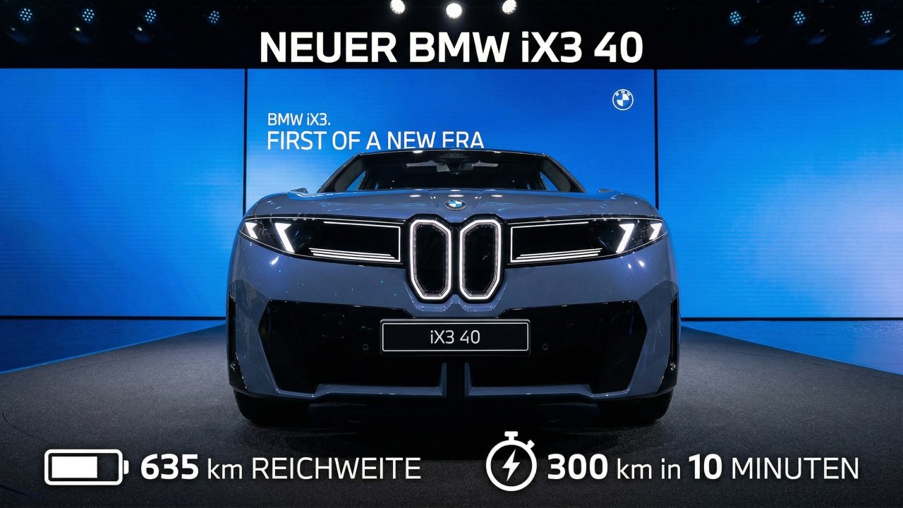 BMW iX3 40 zeigt sich als neues Einstiegsmodell mit starker Technik