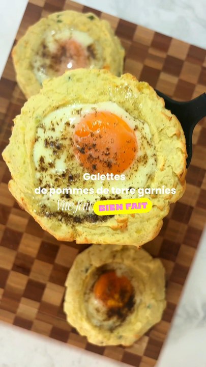 galettes de pommes de terre garnies