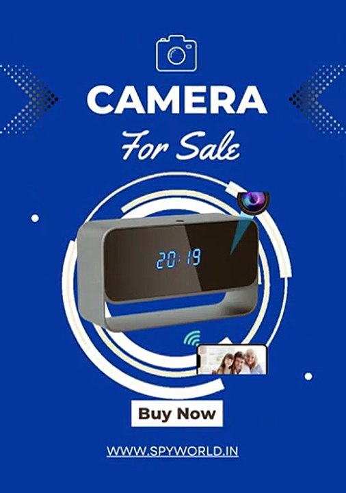Digital Table Clock Spy Camera