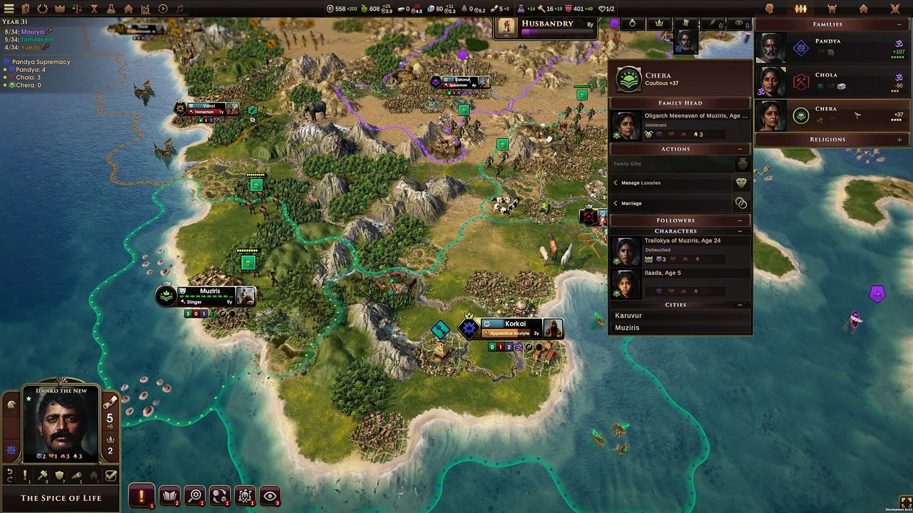 Das 4X-Strategiespiel Old World liefert im neuen DLC „Empires of the Indus“ gleich drei spielbare Nationen