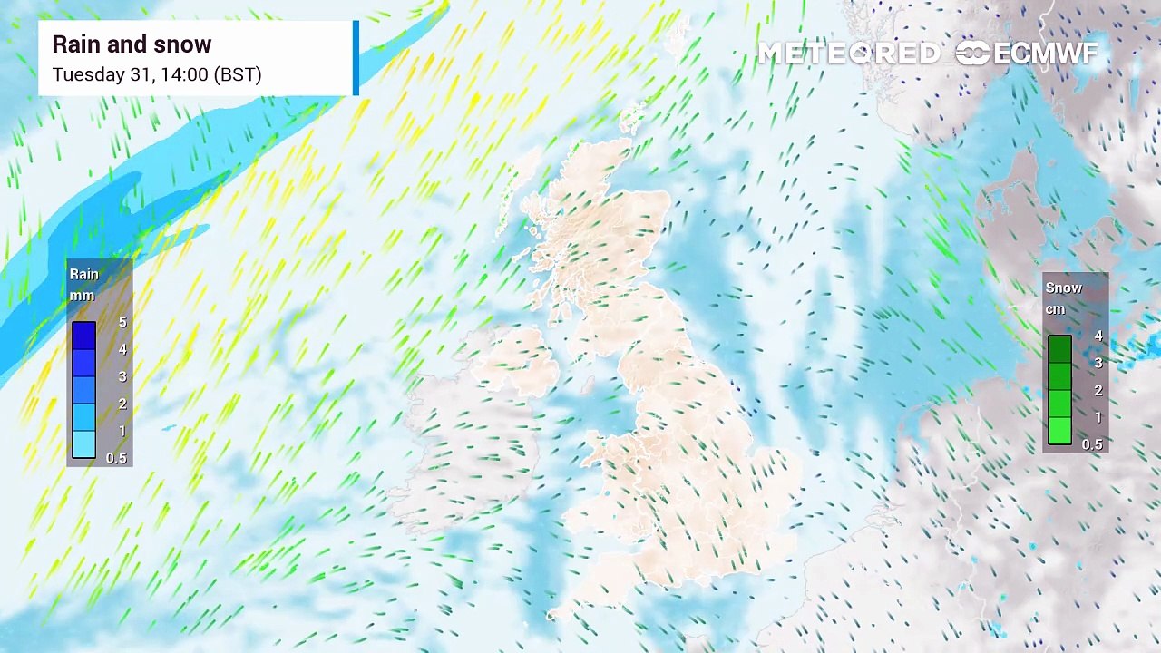 UK Weather: Maps reveal timing of Easter snow tomorrow