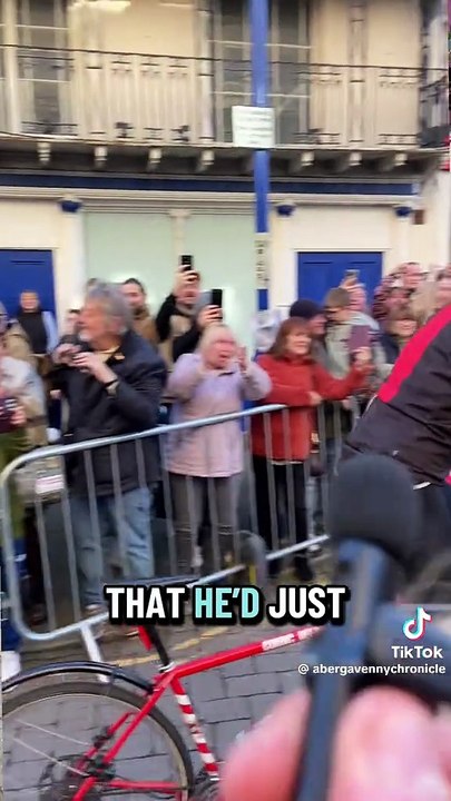 Greg James rolls into Abergavenny for Comic Relief Challenge