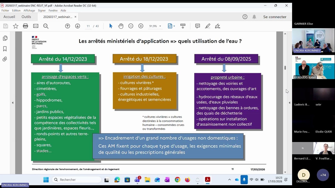 REPLAY Webinaire sur les eaux non conventionnelles #3