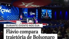 Flávio compara trajetória de Bolsonaro com Trump