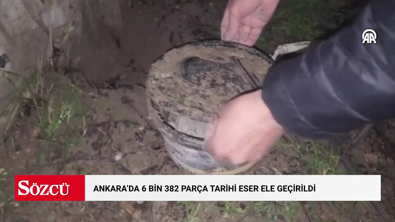 Ankara'da 6 bin 382 parça tarihi eser ele geçirildi