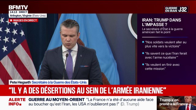 Iran: Le changement de régime a déjà eu lieu , affirme Pete Hegseth, secrétaire à la Défense des États-Unis