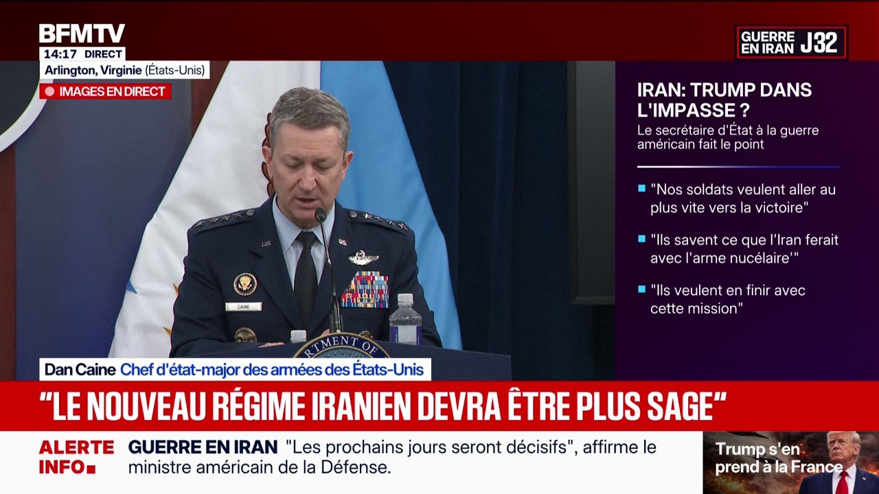 Guerre en Iran: "Au cours des 30 derniers jours, nous avons frappé plus de 11.000 cibles", affirme le chef d'état-major des armées des États-Unis