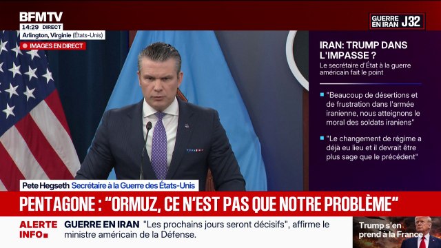Guerre en Iran: La priorité est d'atteindre un accord sinon nous sommes prêts à continuer , affirme Pete Hegseth, secrétaire à la Défense des États-Unis