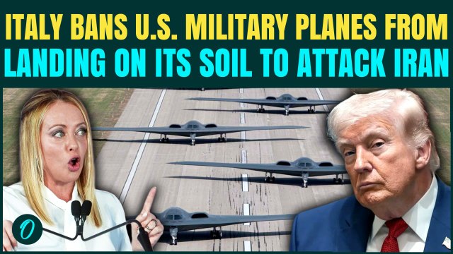 Meloni BACKSTABS Trump: Italy Closes Airspace To U.S After Spain, Denies Base Use For Iran ATTACKS