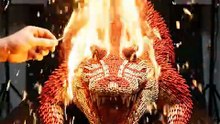 Art of matchstick Corcodile Burning_match