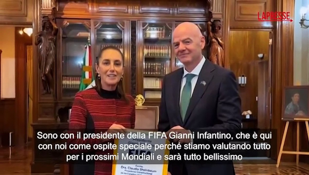 Mondiali 2026, Infantino incontra la presidente messicana Sheinbaum: "Torneo sar? una grande festa"