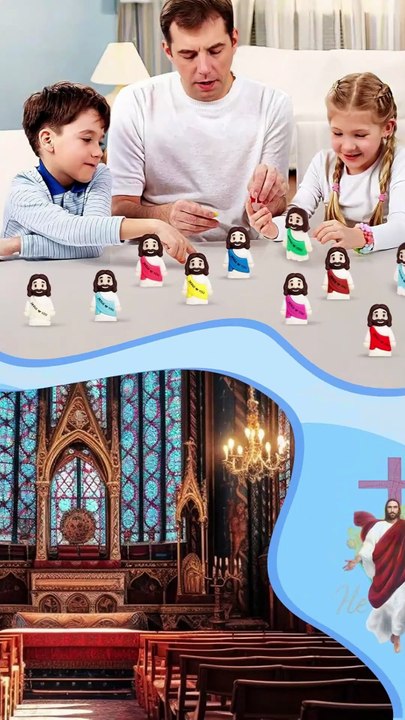 40PCS Little Jesus Figures Mini Jesus Figurines - Christian Gifts Easter Egg Fillers
