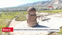 Hasankeyf’in tarihi yapıları ve manzarası dronla görüntülendi