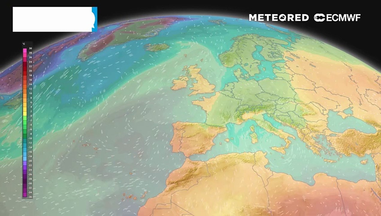 Secondo ECMWF, per Pasquetta un corridoio di correnti settentrionali lungo il bordo orientale dell'alta pressione, manterrà venti vivaci e temperature più contenute rispetto al versante occidentale, con il rischio di isolati piovaschi nelle zone interne.