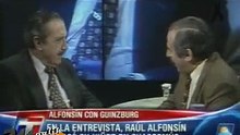 Raul Alfonsin con Jorge Guinzburg