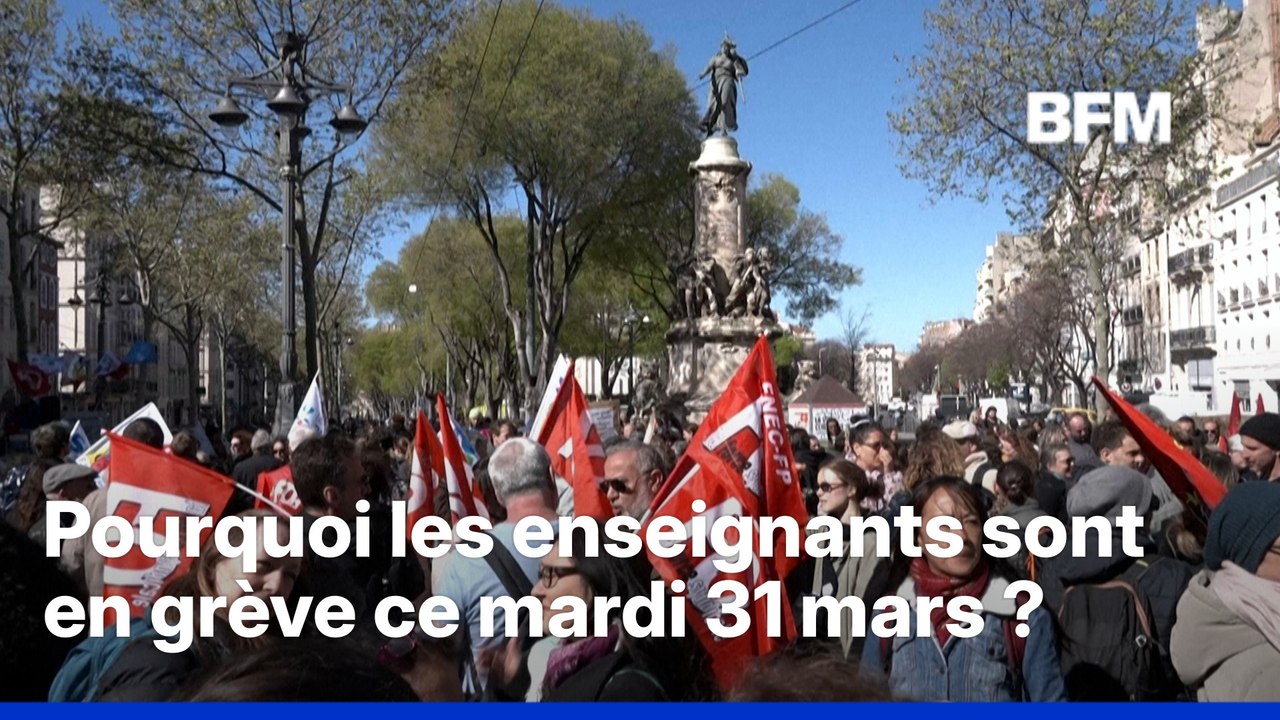 Éducation nationale: pourquoi les enseignants sont en grève ce mardi 31 mars?