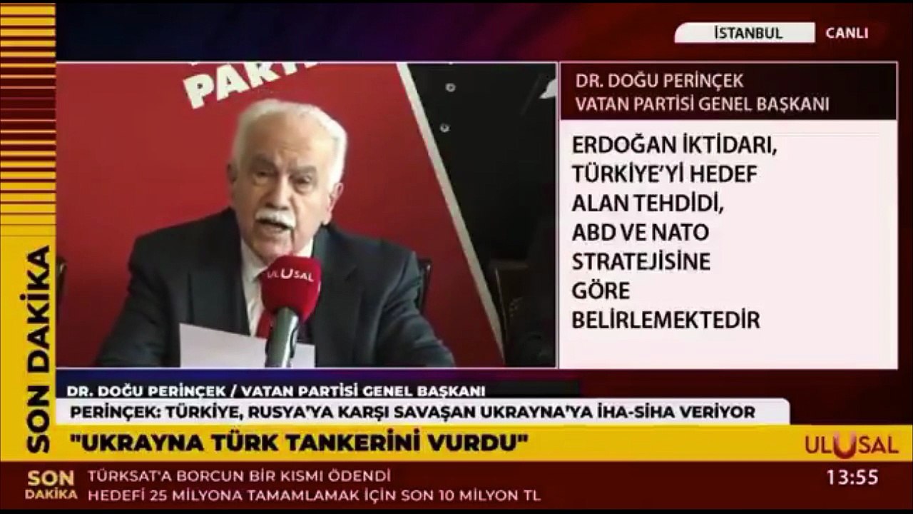 Doğu Perinçek İsrail kargo uçağımızı vurdu açıklaması