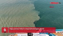 Haliç'in rengi kahverengiye döndü!