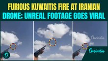 CHILLING VIDEO: Kuwaitis SHOOT At Iran’s Shahed Drone With Shotgun, Rifles; INSANE Footage| Iran War