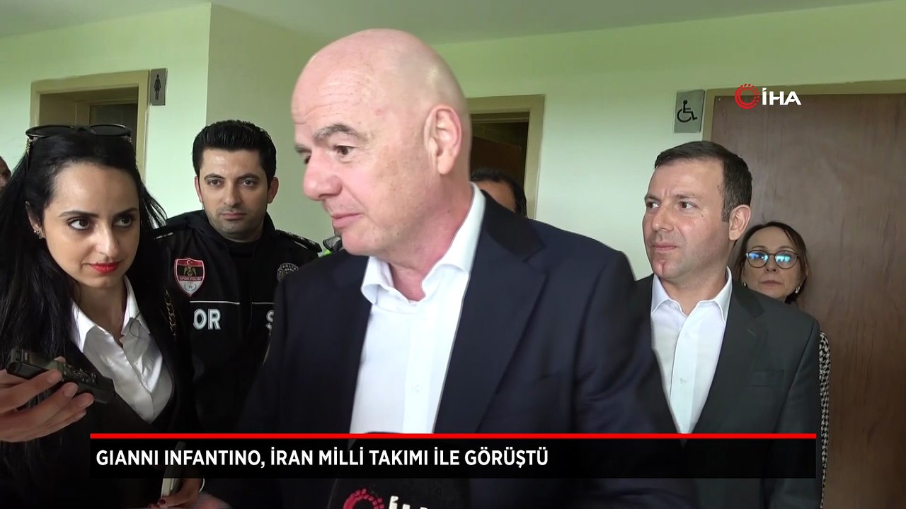 FIFA Başkanı Gianni Infantino, İran Milli Takımı ile görüştü