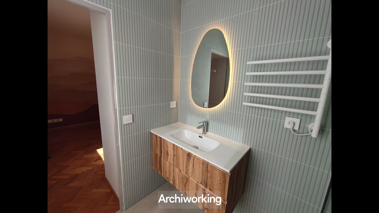 Suite parentale - comment intégrer un WC dans cette salle de bain de 3,8 m² ?