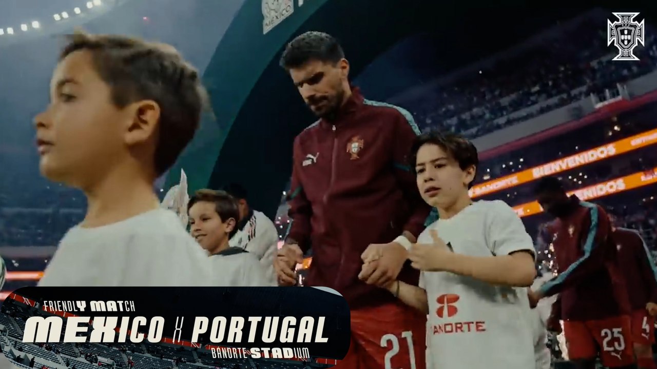 Portugal nos regala un detrás de cámaras del partido amistoso ante México en la inauguración del Estadio Azteca