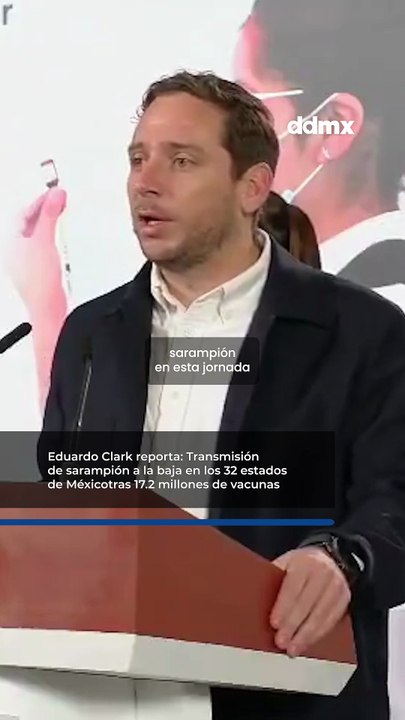 México destaca reducción de sarampión tras 17,2 millones de vacunas