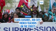 Around 30% of France's teachers strike in protest against job cuts and low wages