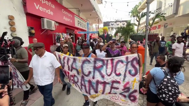 Protestas contra Trump de inmigrantes en México