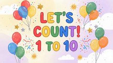 Learn Numbers 1 to 10 for Kids | Fun Counting Song & Colourful Animation | Toddlers Learning Video