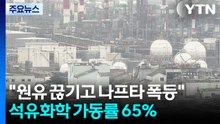 "원유 끊기고 나프타 폭등"...석유화학 업계 가동률 65% / YTN