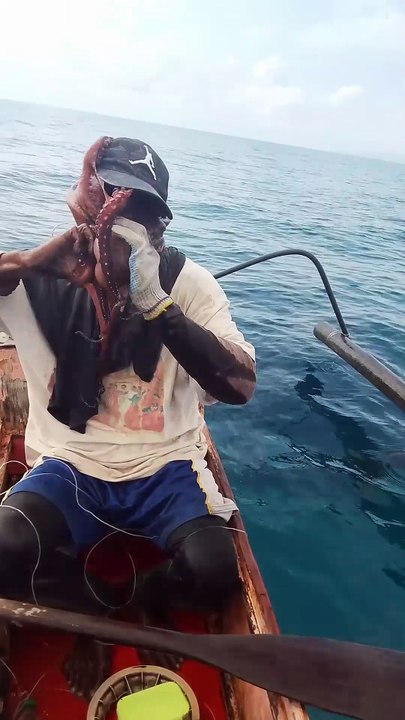 Un pêcheur devient la proie d'une pieuvre...