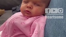 Adorable Baby Rolls Eyes in Sleep – Purely Cute & Hilarious Moment|| Heartsome 💖