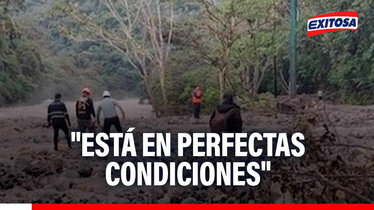 Huaico afectó parte de vía férrea hacia santuario de Machu Picchu, pero no la línea principal